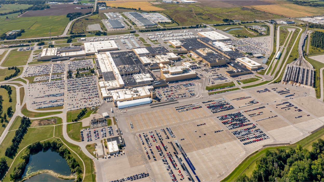 A landscape view of EV site.