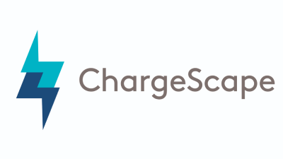 The ChargeSpace logo with two overlapping thunderbolts.